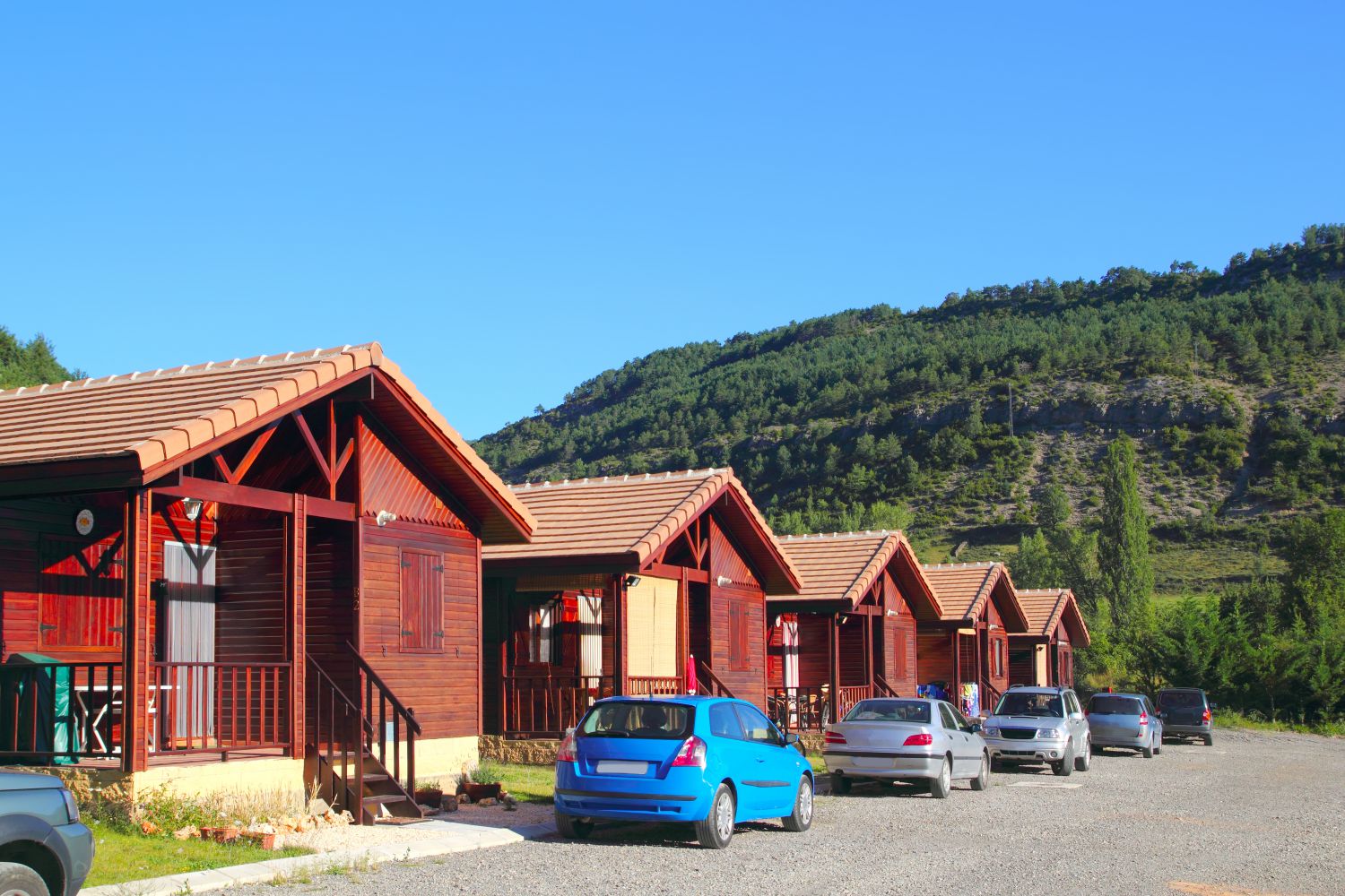 Small prefabricated log house